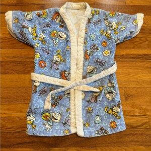 Vintage 90s Rugrats Bath Robe, Nickelodeon, Youth Small Cute